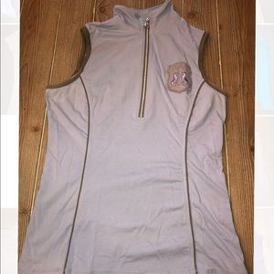 Goodie Rider M purple sleeveless polo